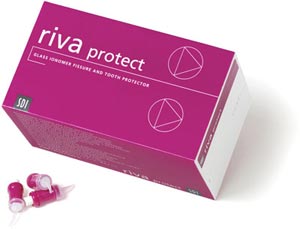 Riva Protect Capsules, white-bleach shade. Box of 50 capsules