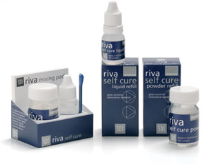 Riva Self Cure A3.5 Powder and Liquid Kit, REGULAR Set - Packable Glass Ionomer Restorative: 15