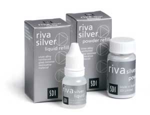 Riva Silver Powder/Liquid Kit - Silver-alloy Reinforced Glass Ionomer Restorative and Core