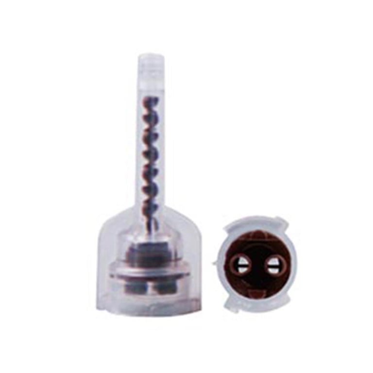 DentiAnn 1:1 Core Mixing Tips, 50/Pk. Features a flat end design. For use with core materials