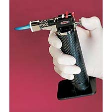 Stingray Microtorch emits a thinner, pinpoint flame adjustable 1/2" to 1 1/4" long. Rotating