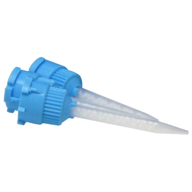 Sentry 1:1 Ratio Crown & Bridge Mixing Tips, Blue/Clear w/ White Mixer, 25/Pk