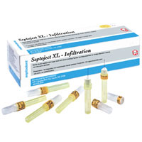 Septoject XL Dental Needles, 27 ga for Infiltration. Used in routine administration of dental