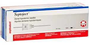 Septoject 30 Short Blue Needles (30 Gauge), Disposable Sterile for use on Standard 1.8 ml