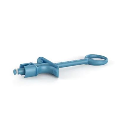Ultra Safety Plus Twist XL Reusable Handle (Blue), Autoclavable. Single Syringe Handle