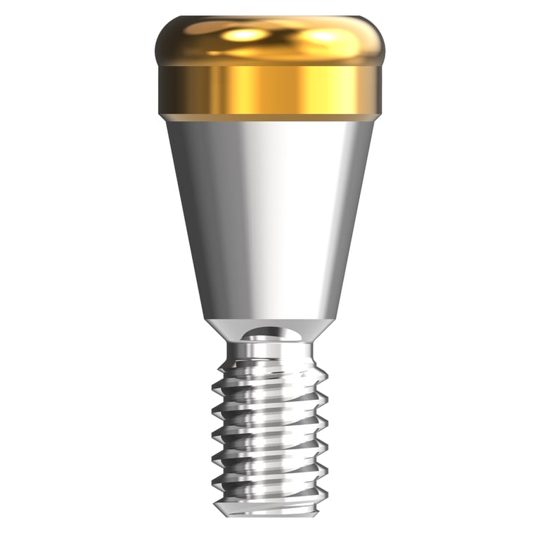 Seum Medi IOS Abutment for Straumann Bone Level NC, 1.0mm, 1/Pk. Includes abutment and male