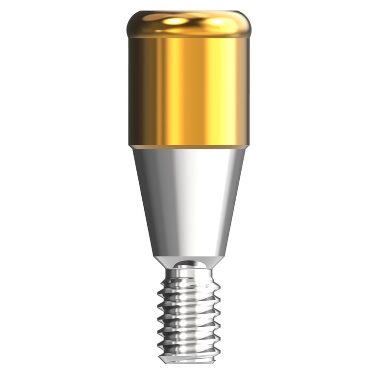 Seum Medi IOS Abutment for Straumann Bone Level NC, 4.0mm, 1/Pk. Includes abutment and male