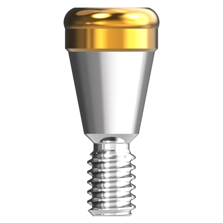Seum Medi IOS Abutment for Straumann Bone Level RC, 1.0mm, 1/Pk. Includes abutment and male