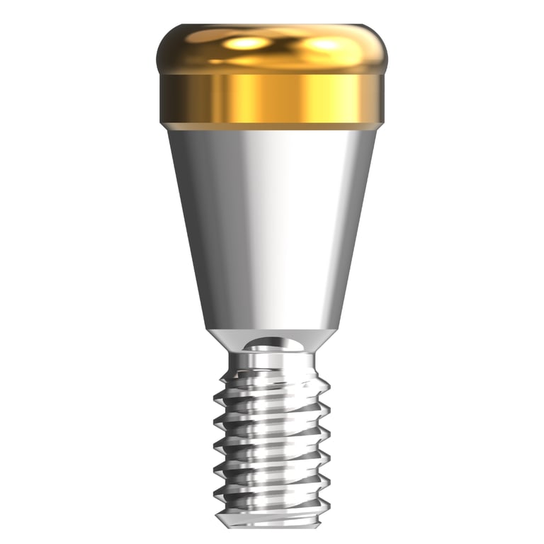 Seum Medi IOS Abutment for MIS SEVEN (Wide 5.0), 1.0mm, 1/Pk. Includes abutment and male
