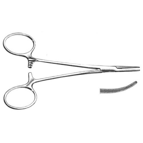 SHAFQAT 5.5" Curved Mosquito Forceps