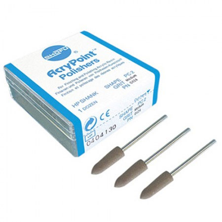 AcryPoints PC2 Medium (Brown) - HP, 12/pk. Used for finishing of acrylic resin denture material