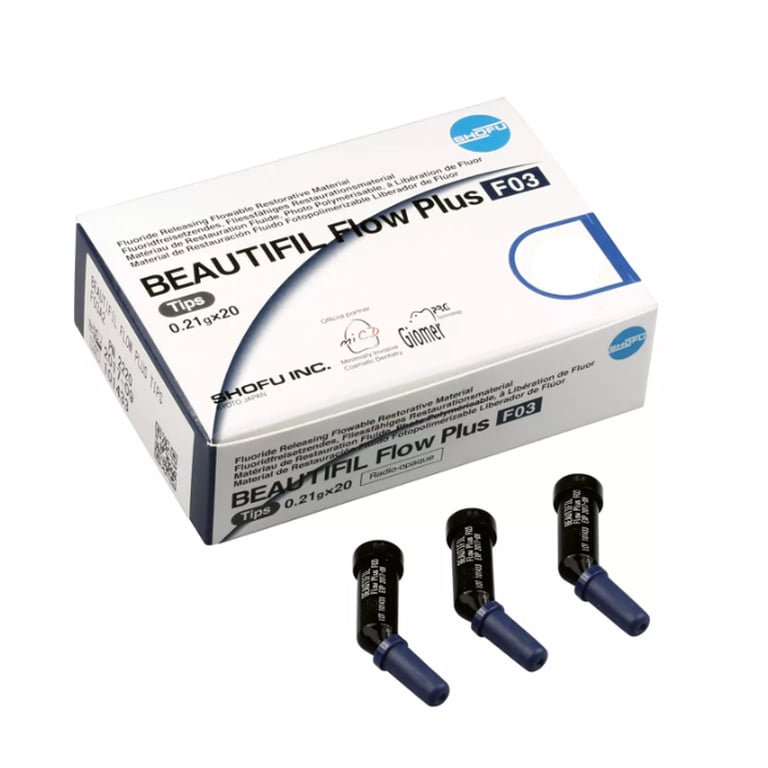 Beautifil Flow Plus F03 Low Flow - A4 Compules, 20 x 0.21 gram Compule Tips. Injectable Hybrid