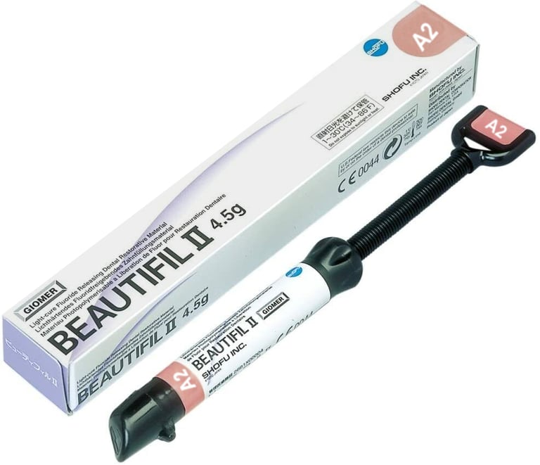 Beautifil II A2 Syringe, 1 - 4.5 Gm. Syringe. Nano-Hybrid Composite with Fluoride Release