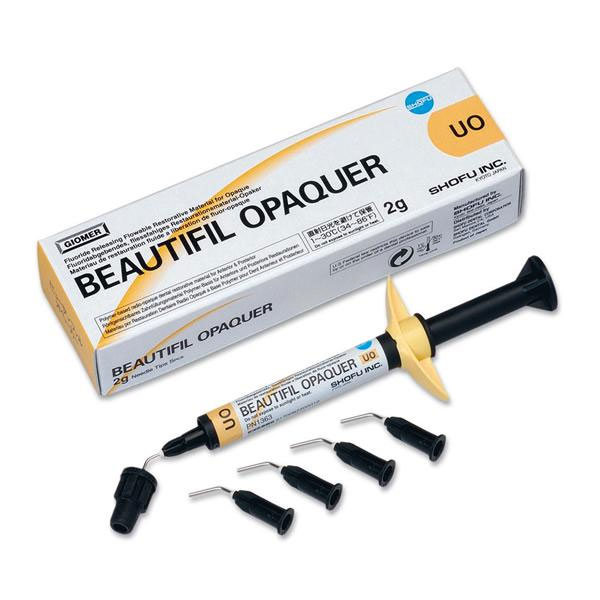 Beautifil Opaquer UO (Universal Opaque) shade, 2gm Syringe. Fluoride releasing flowable opaque