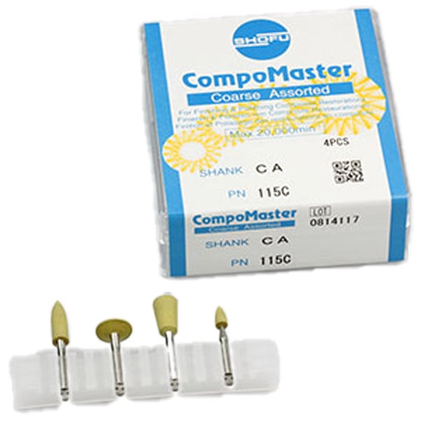 CompoMaster Assortment Kit CA Coarse, Kit includes Bullet, Knife, Cup, and Mini Points