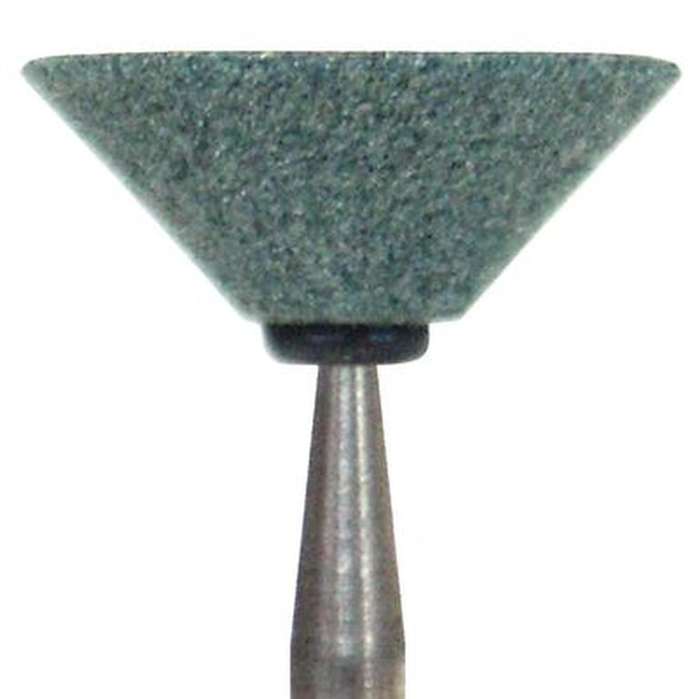 Dura-Green IC7 inverted cone/cup HP (handpiece), 12/pk, silicon carbide finishing stones