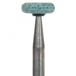 Dura-Green RE1 round edge CA (contra angle), 12/pk, silicon carbide finishing stones