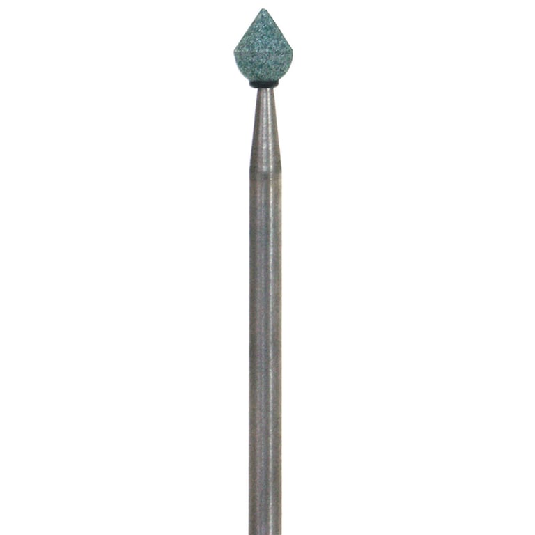 Dura-Green CN3 Pointed Cone CA (contra angle), 12/pk, silicon carbide finishing stones