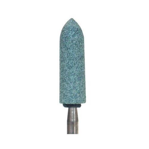 Dura-Green PC2 large bullet HP (handpiece), 12/pk, silicon carbide finishing stones