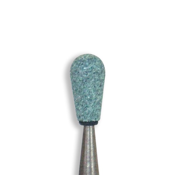 Dura-Green RD3 round CA (contra angle), 12/pk, silicon carbide finishing stones