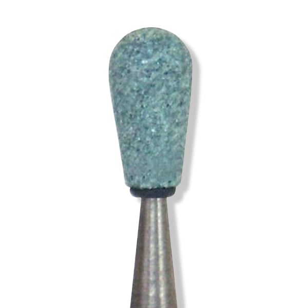 Dura-Green RD3 round HP (handpiece), 12/pk, silicon carbide finishing stones