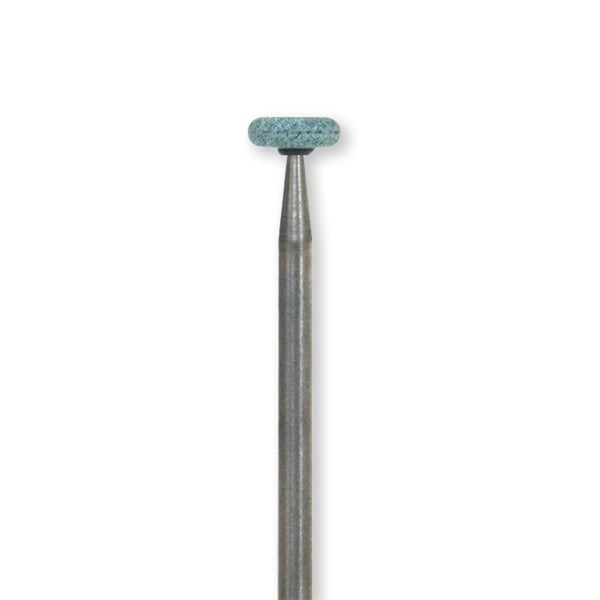 Dura-Green RE1 round edge HP (handpiece), 12/pk, silicon carbide finishing stones
