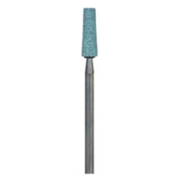 Dura-Green TC4 tapered cone HP Fine (handpiece), 12/pk, silicon carbide finishing stones