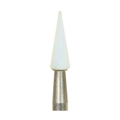 Dura-White CN1 pointed cone HP (handpiece), 12/pk, aluminum oxide finishing stones