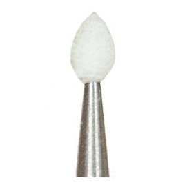 Dura-White FL1 flame CA (contra angle), 12/pk, aluminum oxide finishing stones