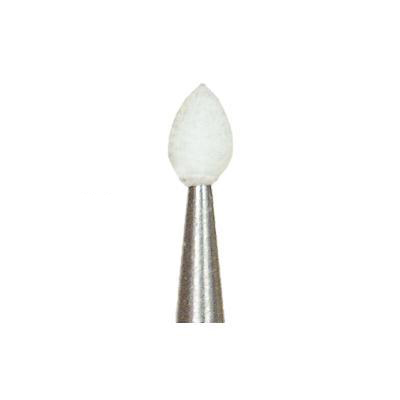 Dura-White FL1 flame HP (handpiece), 12/pk, aluminum oxide finishing stones