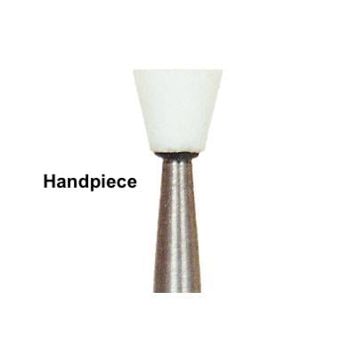 Dura-White IC4 inverted cone HP (handpiece), 12/pk, aluminum oxide finishing stones