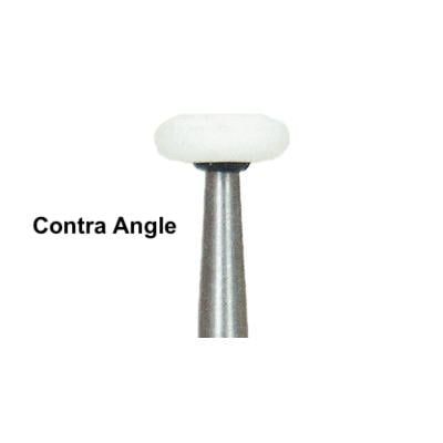 Dura-White RE1 round edge CA (contra angle), 12/pk, aluminum oxide finishing stones