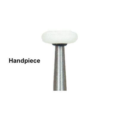 Dura-White RE1 round edge HP (handpiece), 12/pk, aluminum oxide finishing stones