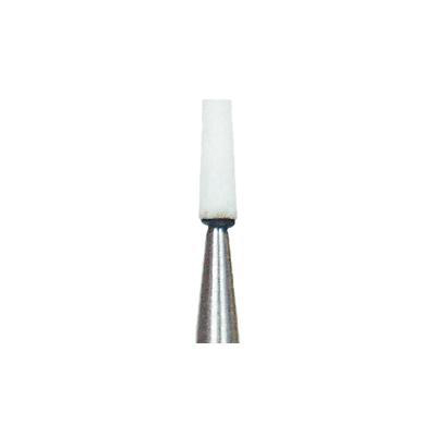 Dura-White TC1 tapered cone FG (friction grip), 12/pk, aluminum oxide finishing stones