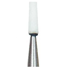 Dura-White TC1 tapered cone HP (handpiece), 12/pk, aluminum oxide finishing stones