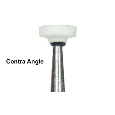 Dura-White WH4 wheel CA (contra angle), 12/pk, aluminum oxide finishing stones
