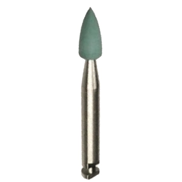 Greenie (Polish) CA Mini-Point, 12/pk. Provides finishing and polishing for amalgam, gold and cast