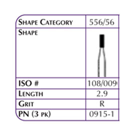 Hybrid Points FG #556 Diamond Bur 1/Pk. Regular Grit
