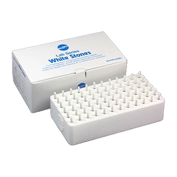 Lab Series #1 HP White Stones, 72/pk, Aluminium Oxide Grit, for Finishing Noble and Predominantly
