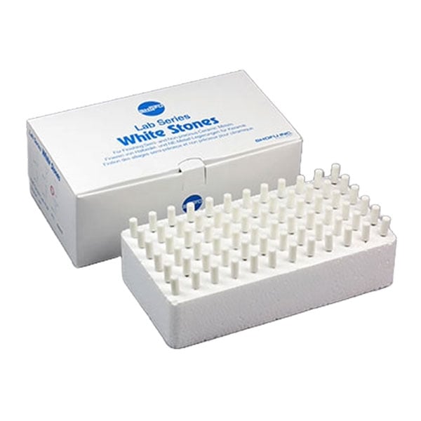 Lab Series #3 HP White Stones, 72/pk, Aluminium Oxide Grit, for Finishing Noble and Predominantly