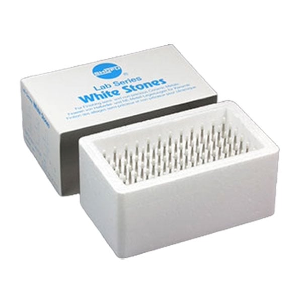 Lab Series #5 HP White Stones, 72/pk, Aluminium Oxide Grit, for Finishing Noble and Predominantly