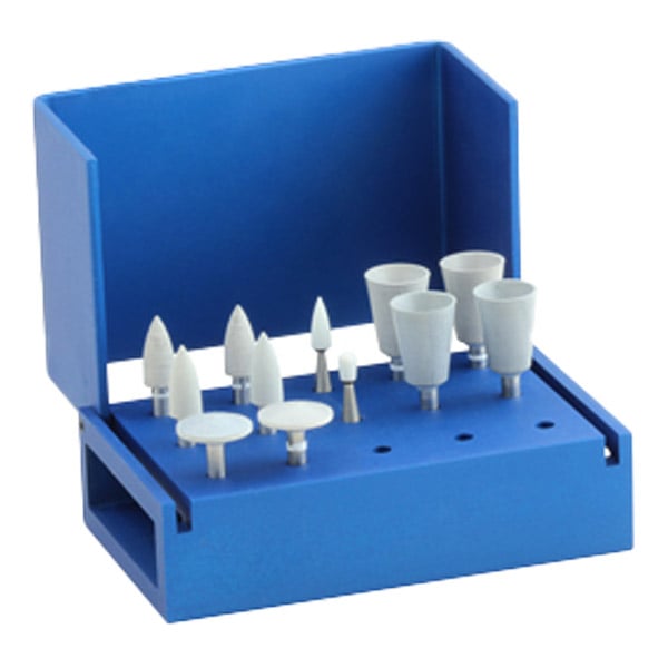 Shofu Dental Composite Polishing Kit CA - Metal, 2 Dura-Green and 2 Dura-White stones, 6 CompoSite