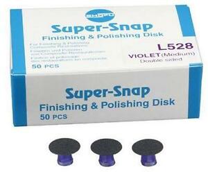 Super-Snap Finishing (Medium) Dark Violet disc, 50/pk. Double Sided L528 for Composites