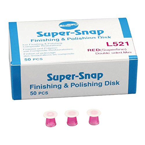 Super-Snap Superpolishing (Superfine) Red disc, 50/pk. Safe Side Down Mini-Disc L521