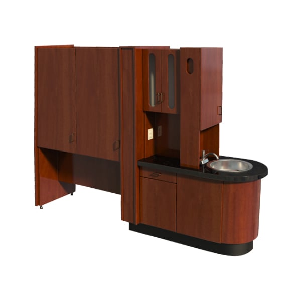 Signature Series Center Island Unit 100"W x 22"D x 80"H. Custom made with 100% plywood. 5 year