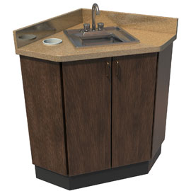 Signature Series Cabinet Corner Unit 27" x 27". Standard features: 15" x 15" Square Stainless