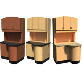 Signature Series Rear Treatment Console Cabinet 40.5"W x 33"D x 73"H. Custom made with 100%