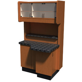 Signature Series 12 O'Clock Treatment Center Dental Cabinet, Vital Series 42"W x 33"D x 73"H