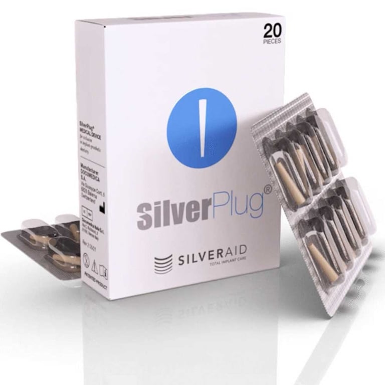 SilverPlug Implant Screw Tunnel Sealant, Individually Sealed, 20/Pk. Prevents bacterial build-up