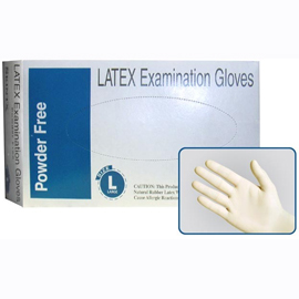 SkinTx FIT Latex Exam Gloves: Large, White, Non-Sterile, Powder-Free, Textured Grip, Smooth